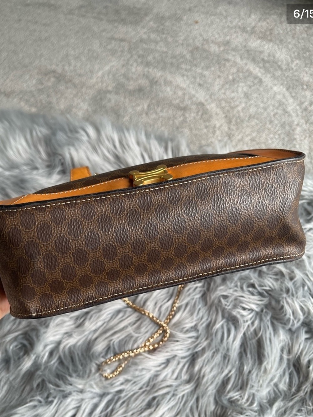 Authentic CELINE vintage small satchel bag - Picture 8 of 15